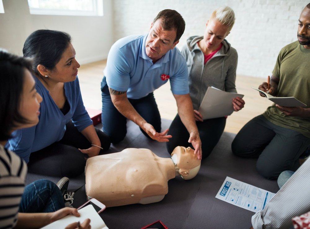 Private on-site CPR training session Cape Coral Fort Myers Naples Florida